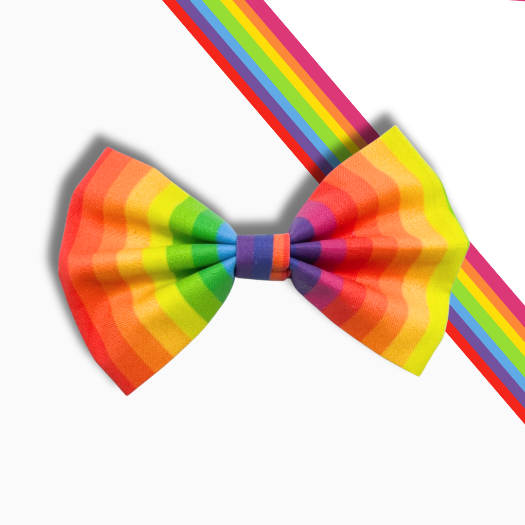 Rainbow Pride Pet Bowtie
