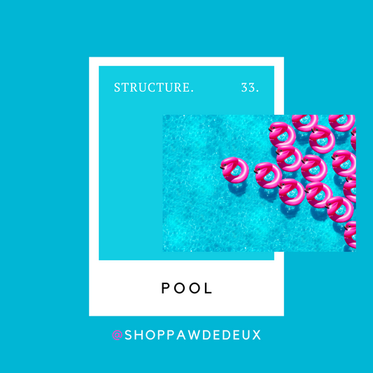 Swimming Pool Pawtone Color Swatch Sticker (#33)