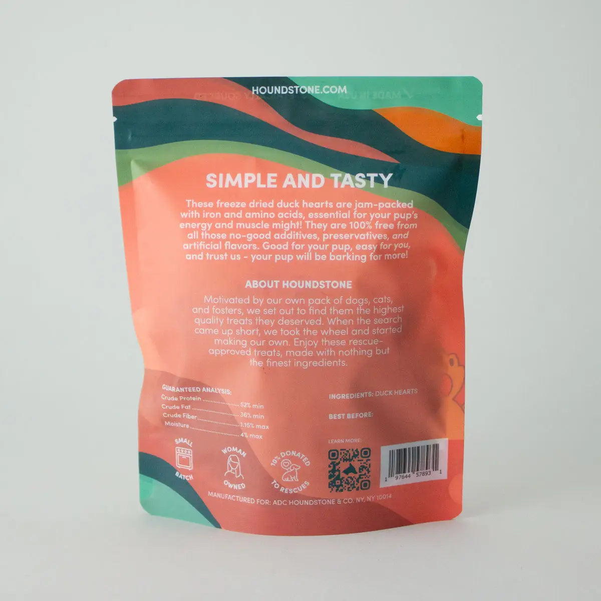 Freeze-Dried Duck Heart Treats for Cats & Dogs