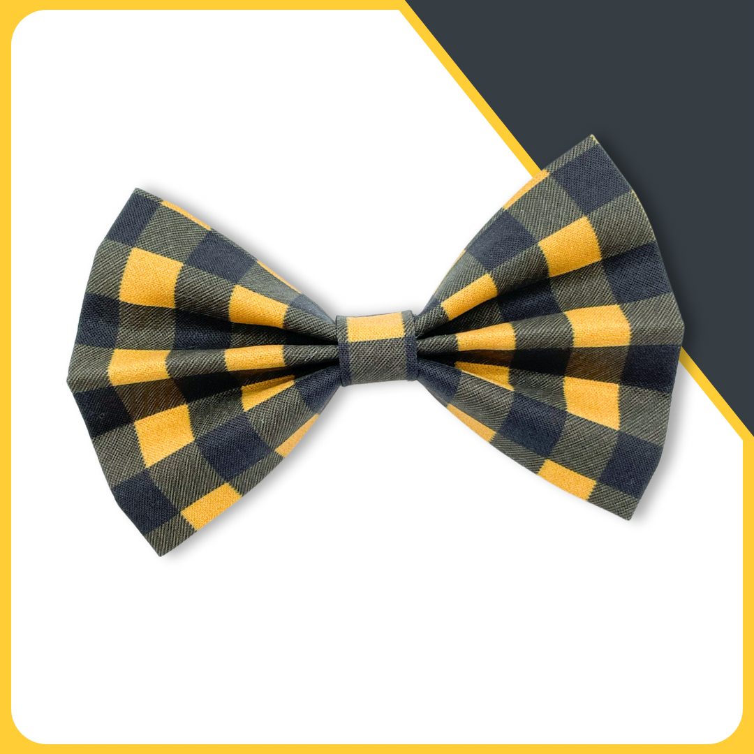 Pittsburgh Plaid Pet Bowtie