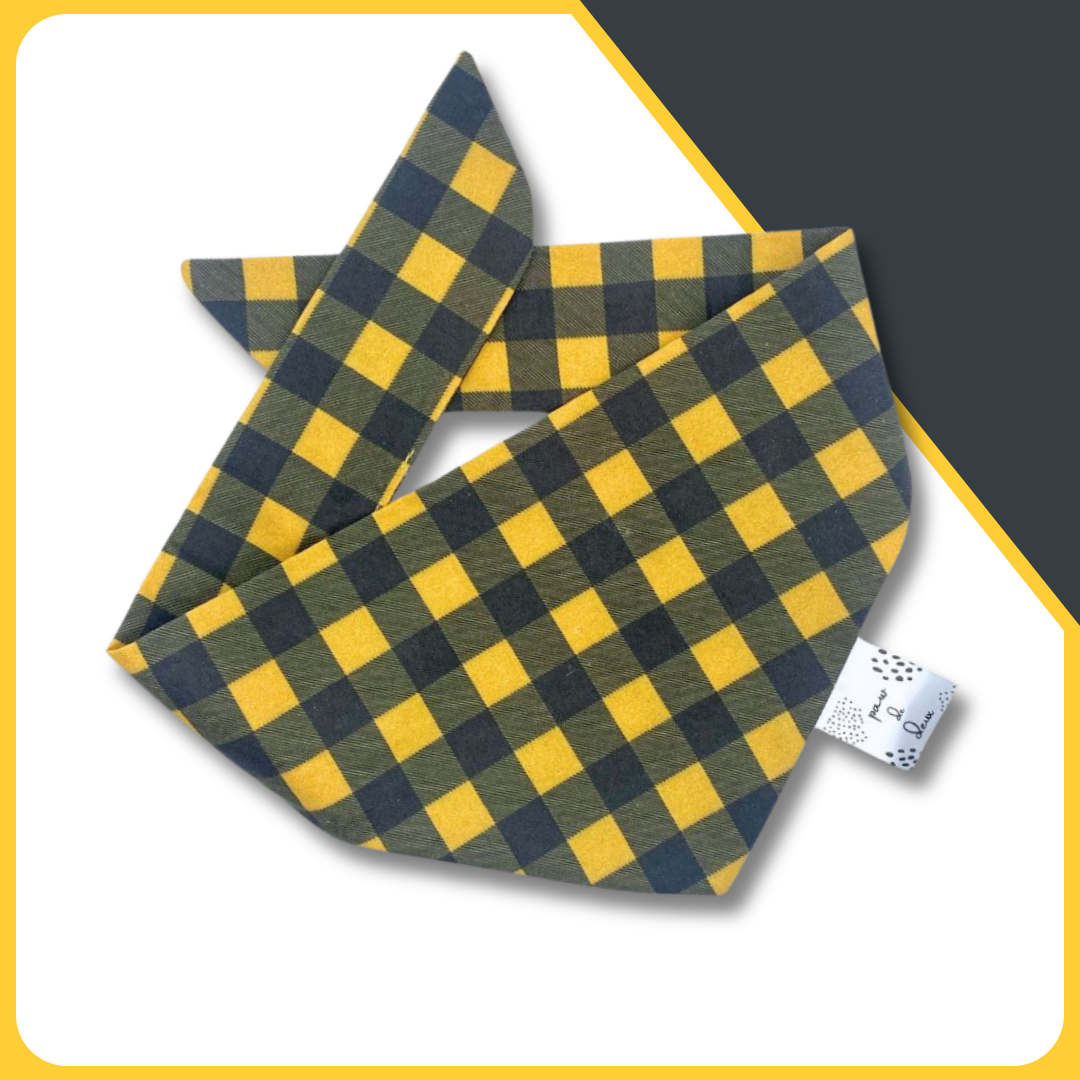 Pittsburgh Plaid Classic Pet Bandana