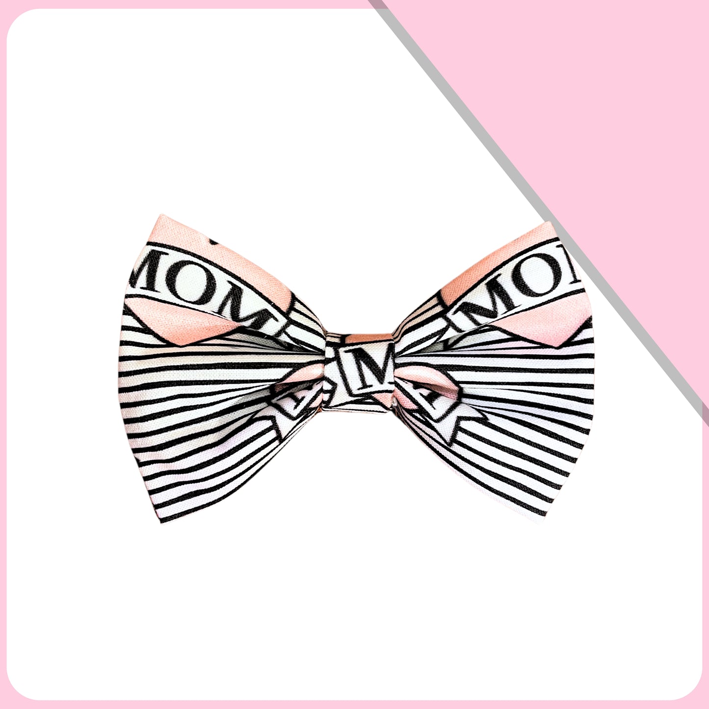 "I Love Mom" Tattoo Hearts Bow Tie