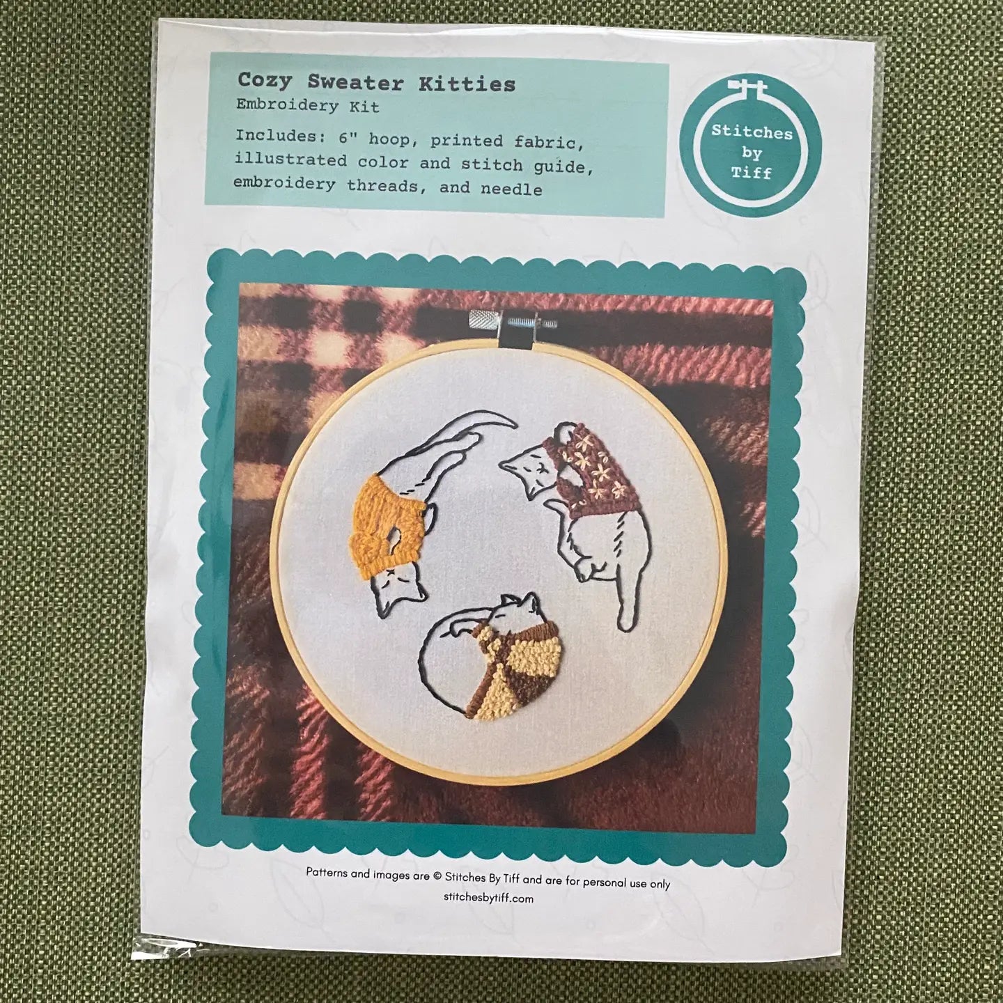 Cozy Kitties Embroidery Kit