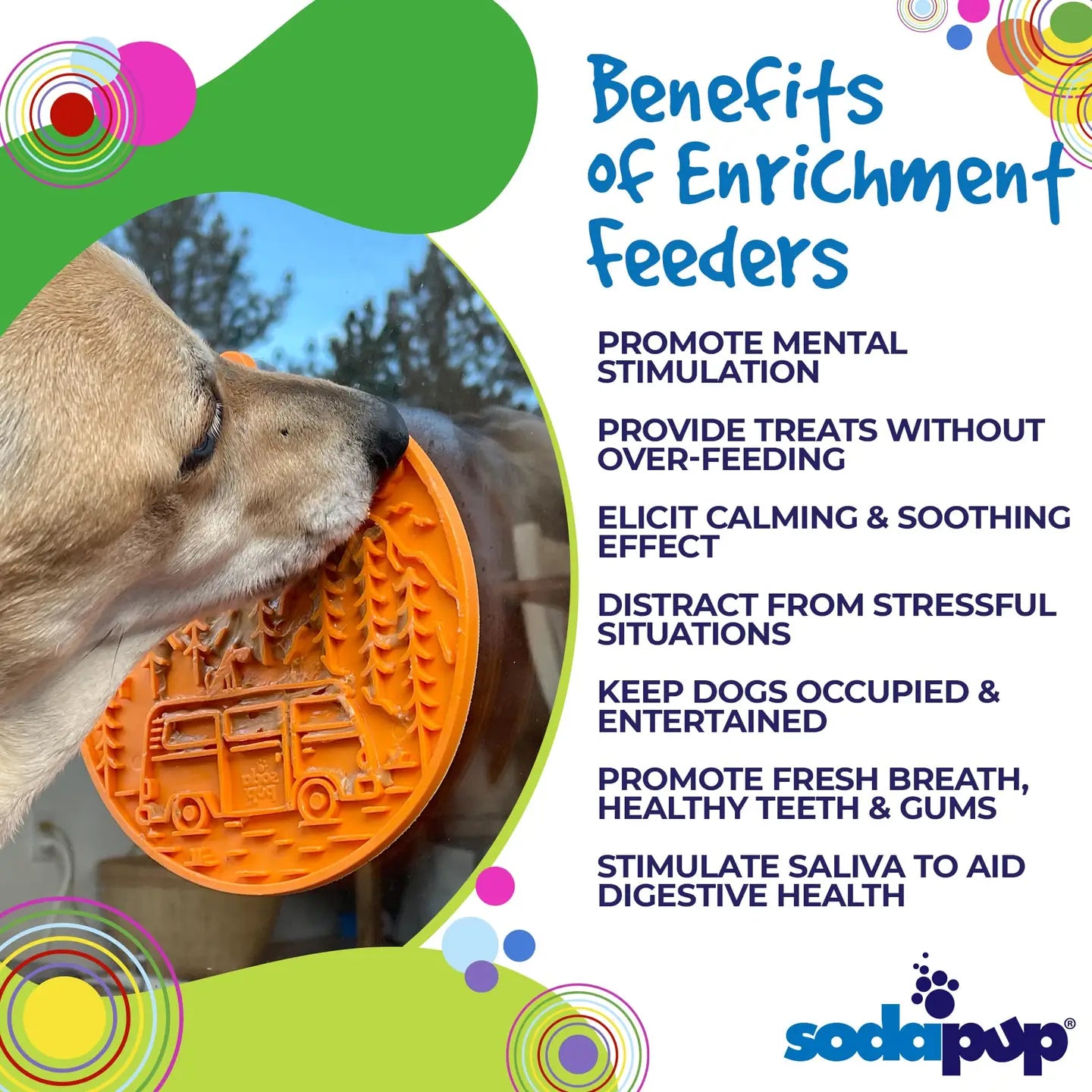 Camp Emat Enrichment Lick Mat with Suction Cups