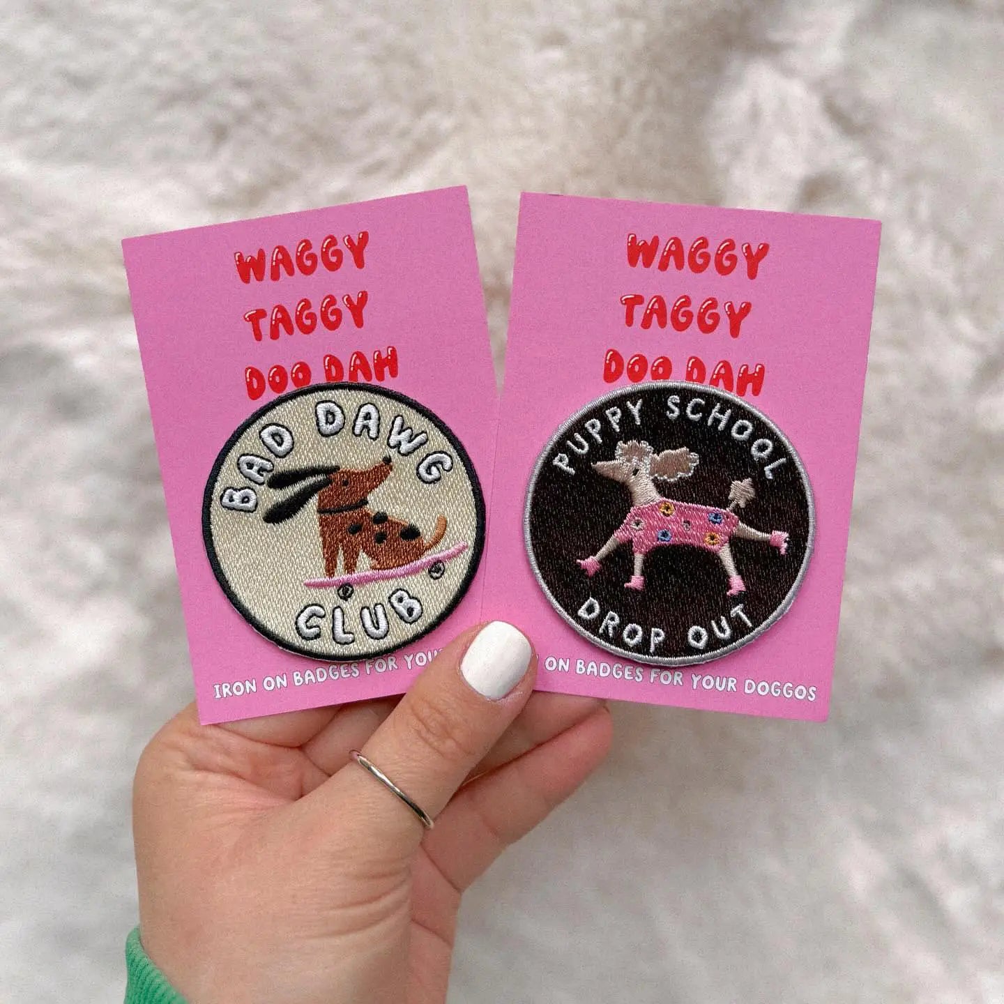 "Bad Dawg Club" Iron-On Merit Badge for Dogs