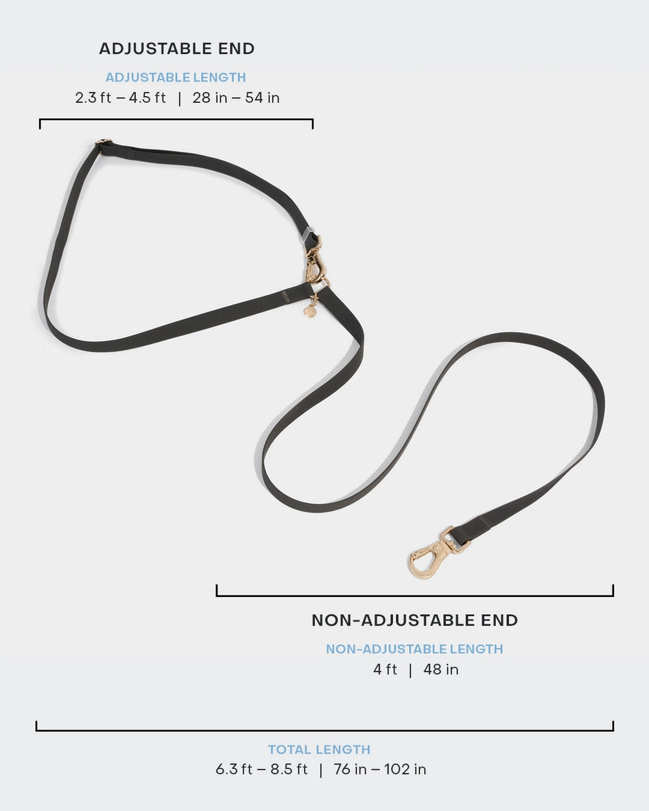 Malibu Blue Convertible Hands-Free Leash