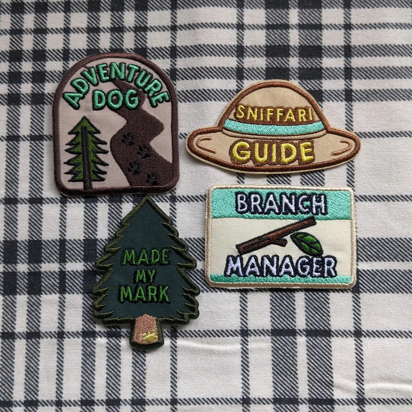 "Branch Manager" Merit Badge Iron-On Patch for Dogs