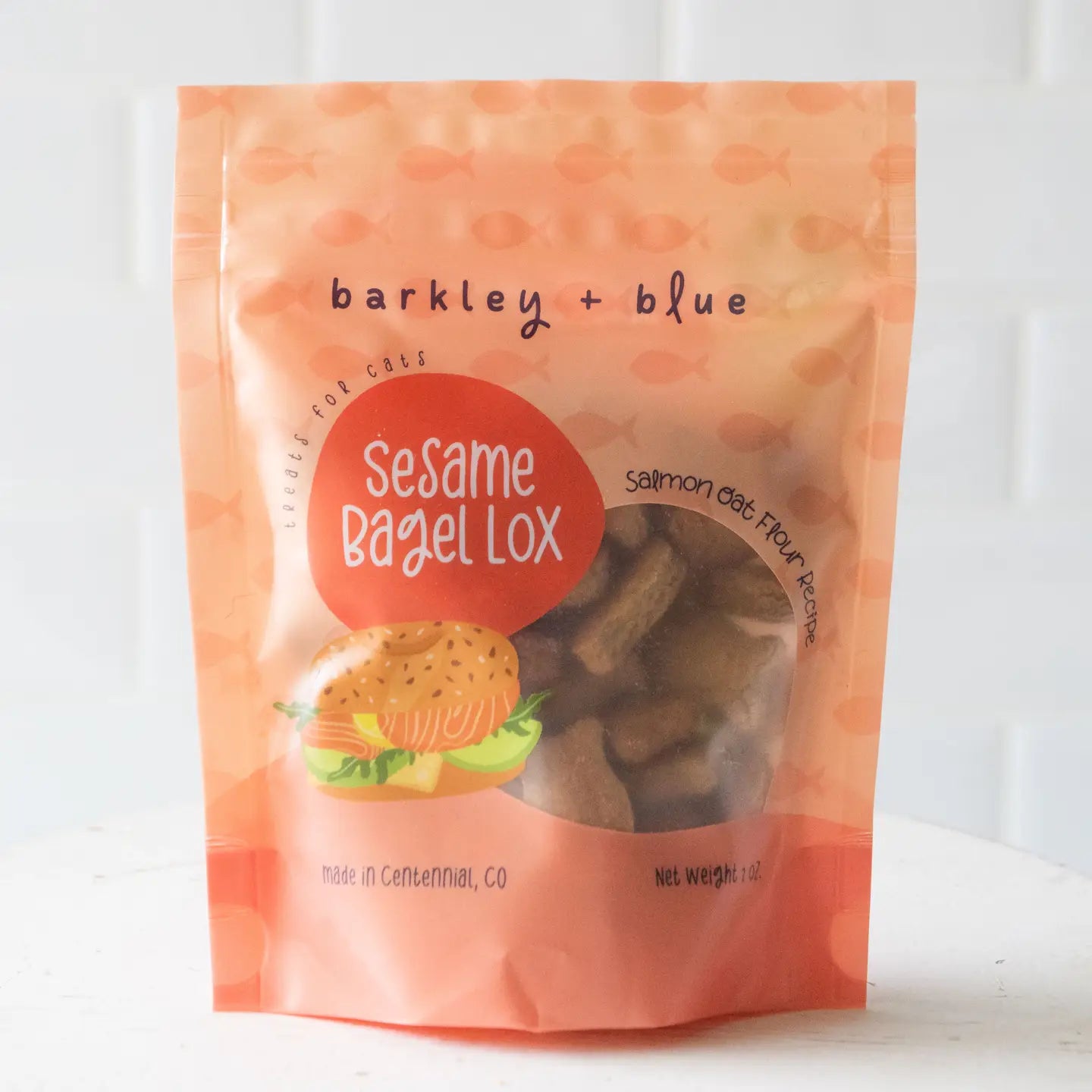 Sesame Bagel and Lox Cat Treats