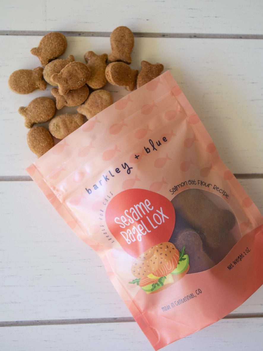 Sesame Bagel and Lox Cat Treats