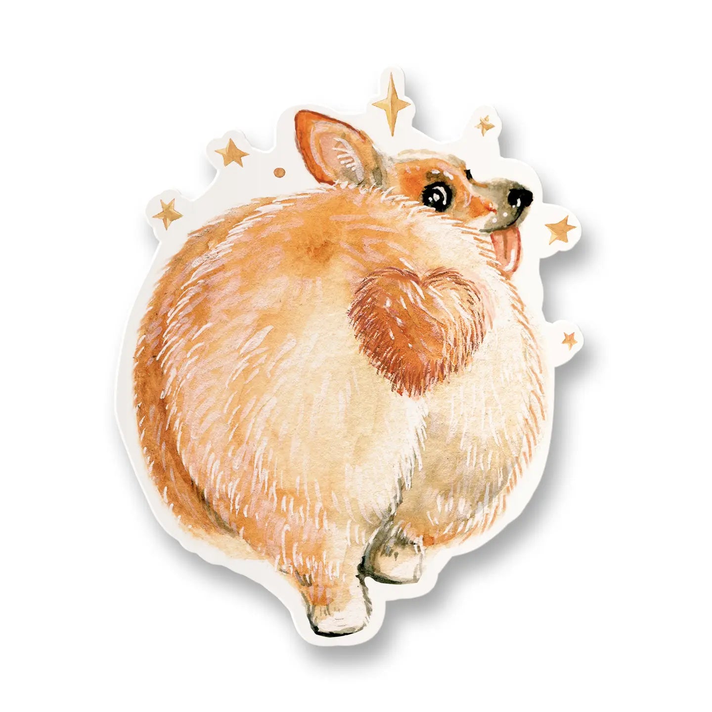 Cute Corgi Butt Vinyl Sticker