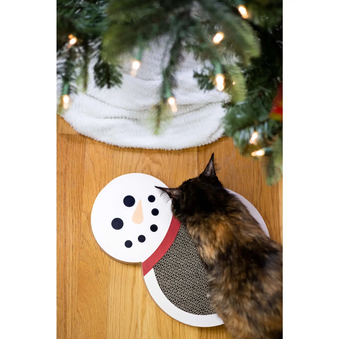 Snowman Cat Scratch Pad