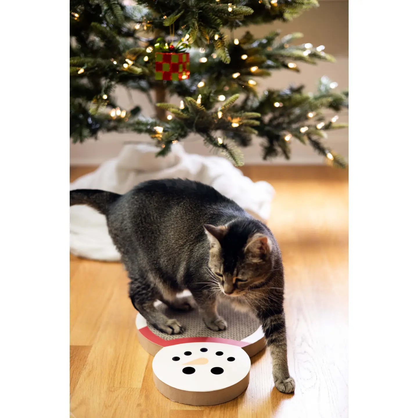 Snowman Cat Scratch Pad