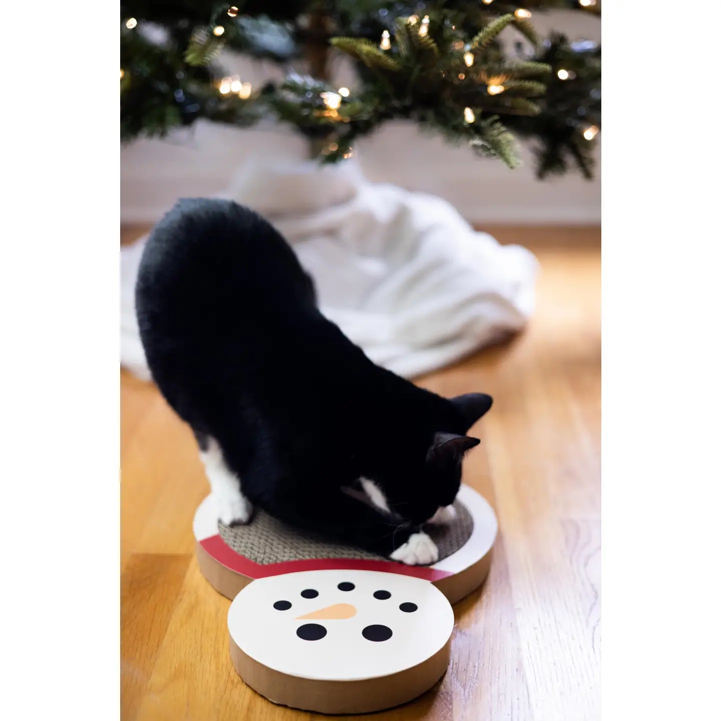 Snowman Cat Scratch Pad