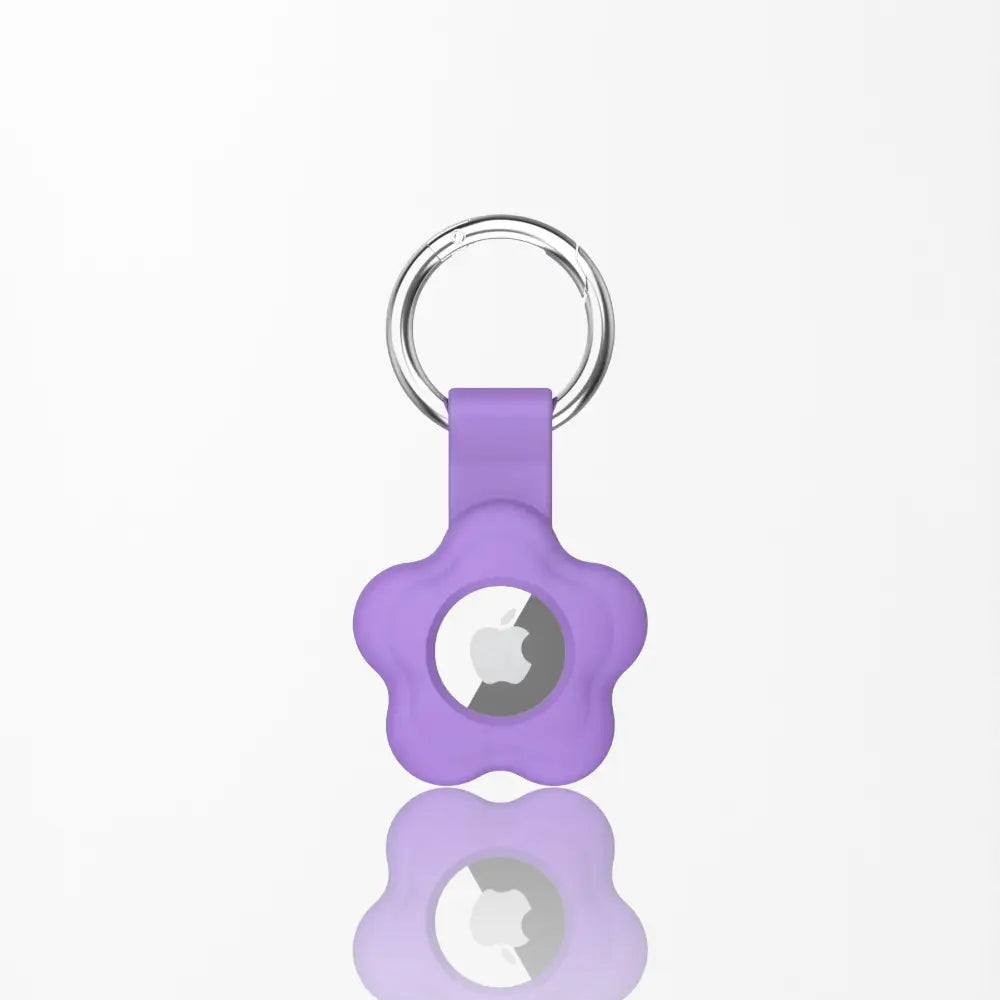 Coconut Lane Lilac Silicone Airtag Case