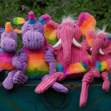 Rainbow Unicorn Knottie Dog Toy