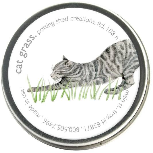 Cat Grass Seed Sprinkle Tin