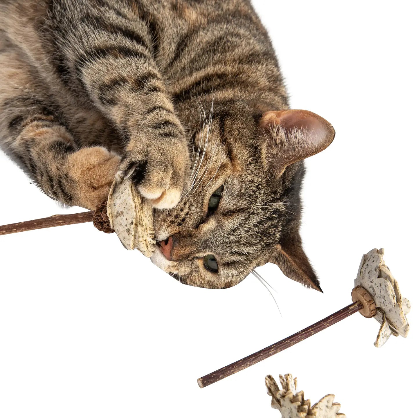 Silvervine and Catnip Paper Rose Toy for Cats