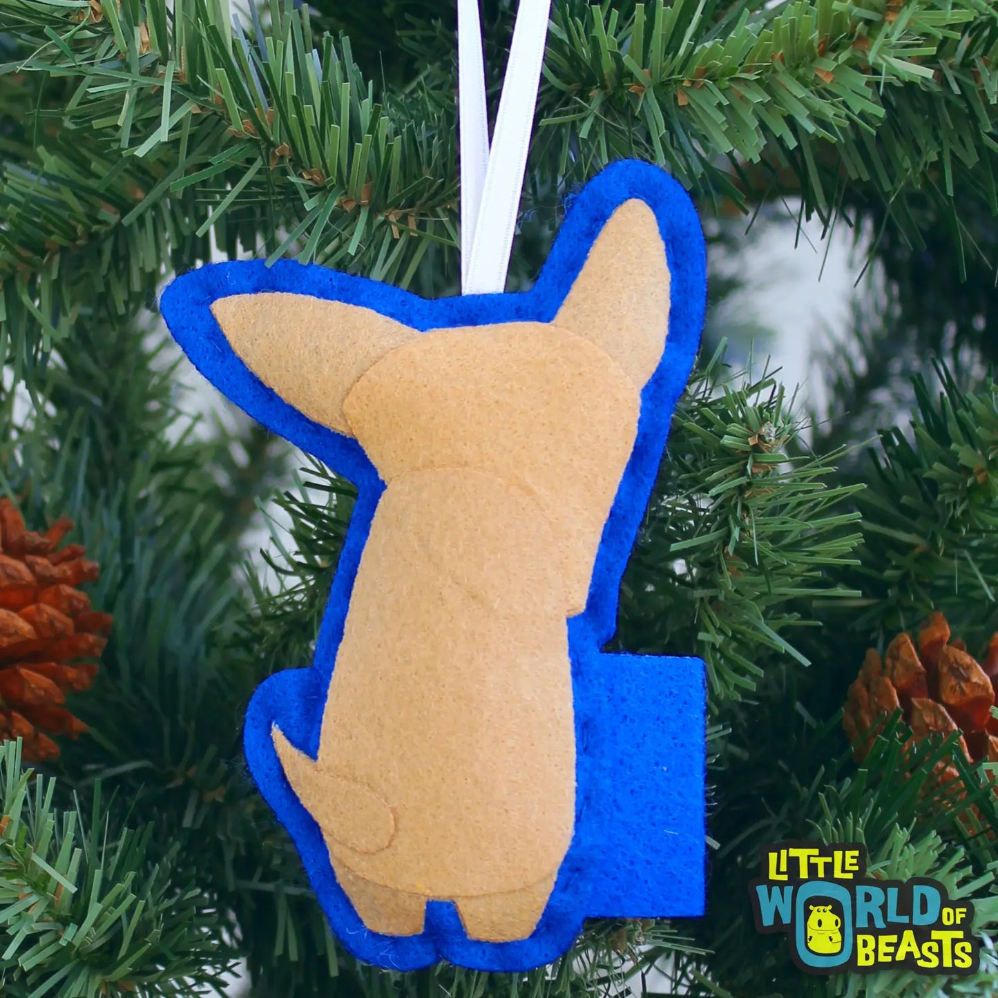 Little World Of Beasts Felted Ornaments: Habanero the Chihuahua