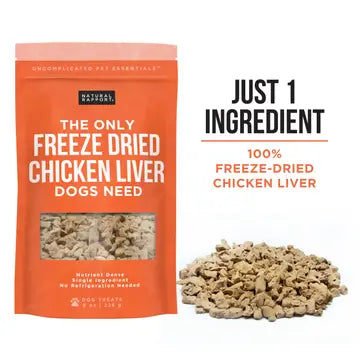 The Only Beef Freeze Dried Chicken Liver Dogs Need