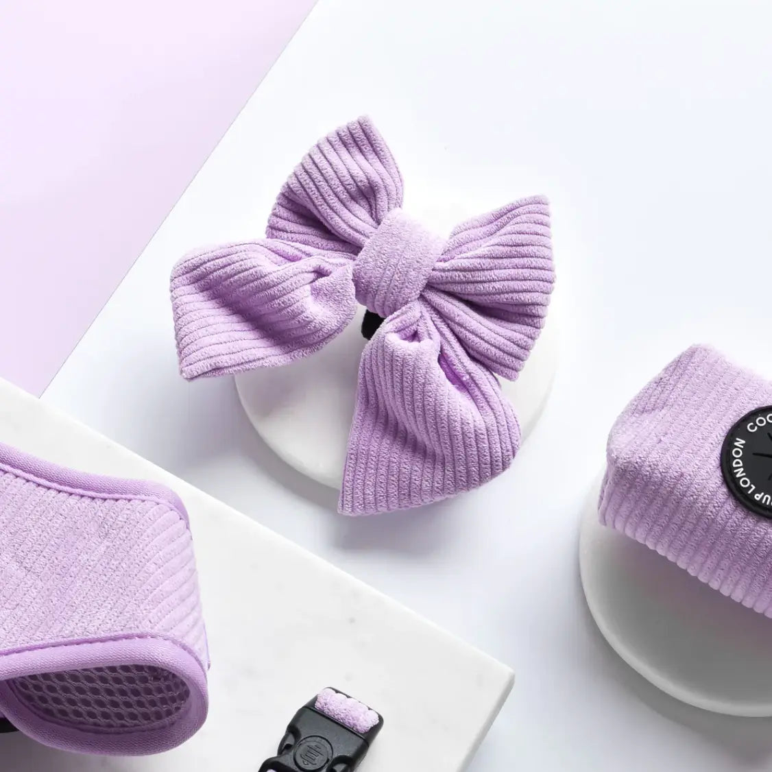 Cocopup Sailor Bow: Lilac Cord