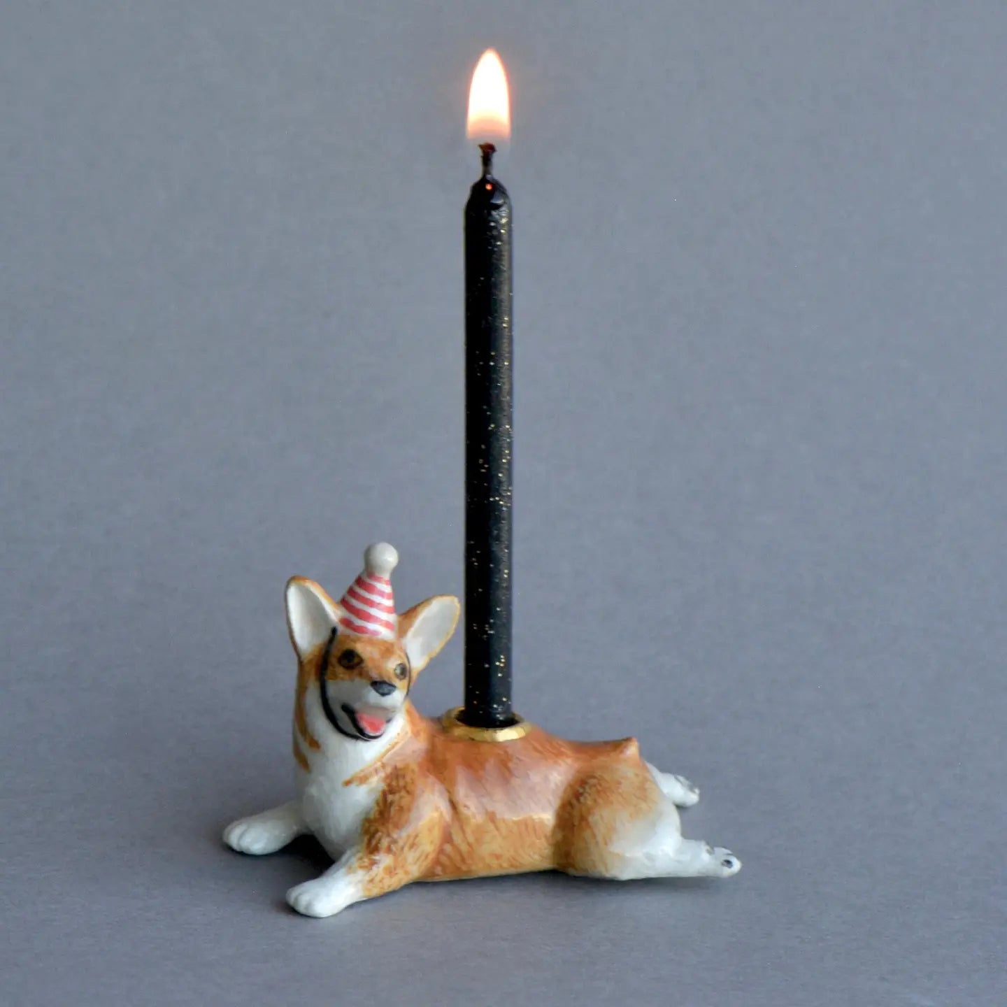 Corgi Porcelain Cake Topper