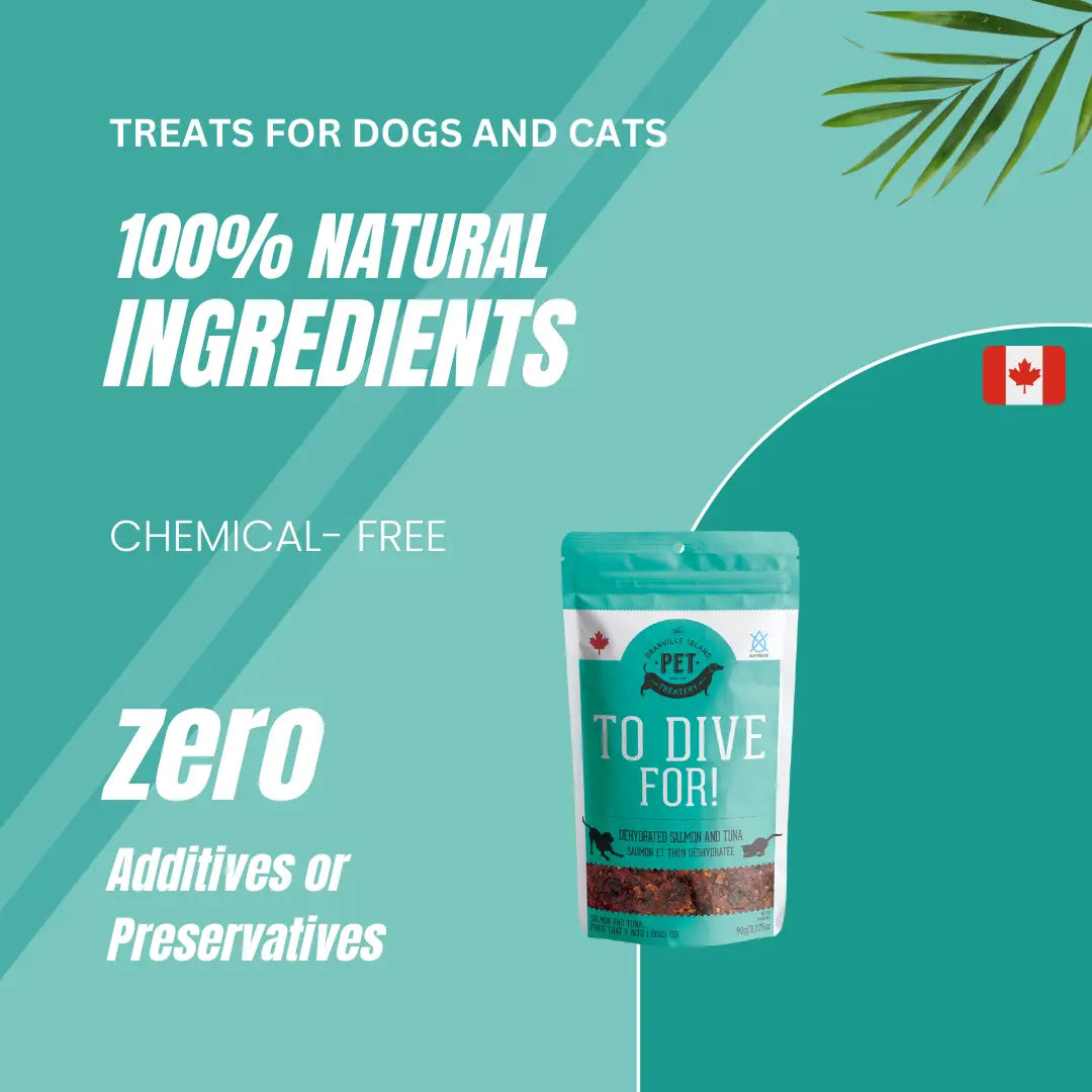 To Dive For! Dehydrated Salmon and Tuna Cat and Dog Treats