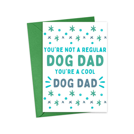 Cool Dog Dad Greeting Card