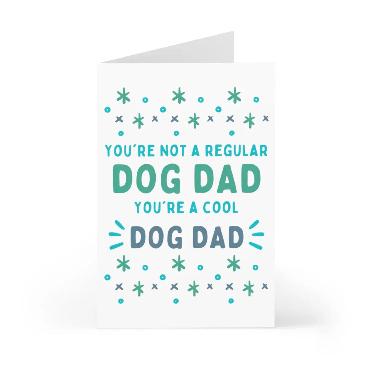 Cool Dog Dad Greeting Card