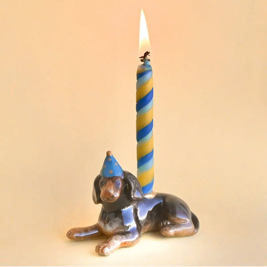Dachschund Porcelain Cake Topper