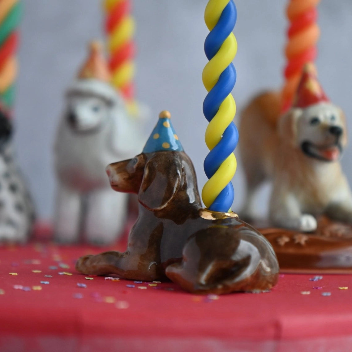 Dachschund Porcelain Cake Topper