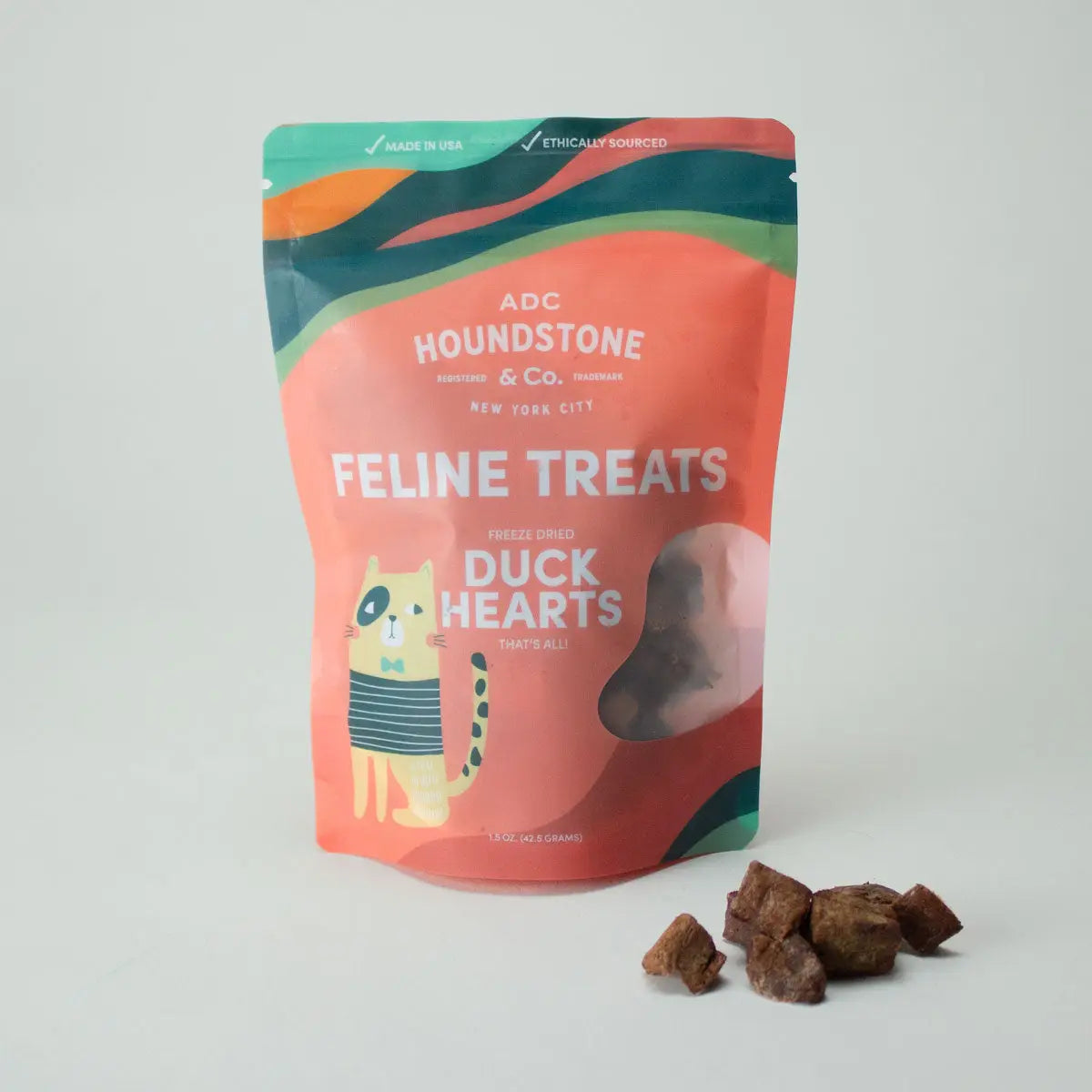 Freeze-Dried Duck Heart Treats for Cats & Dogs