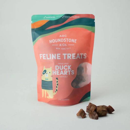 Freeze-Dried Duck Heart Treats for Cats & Dogs