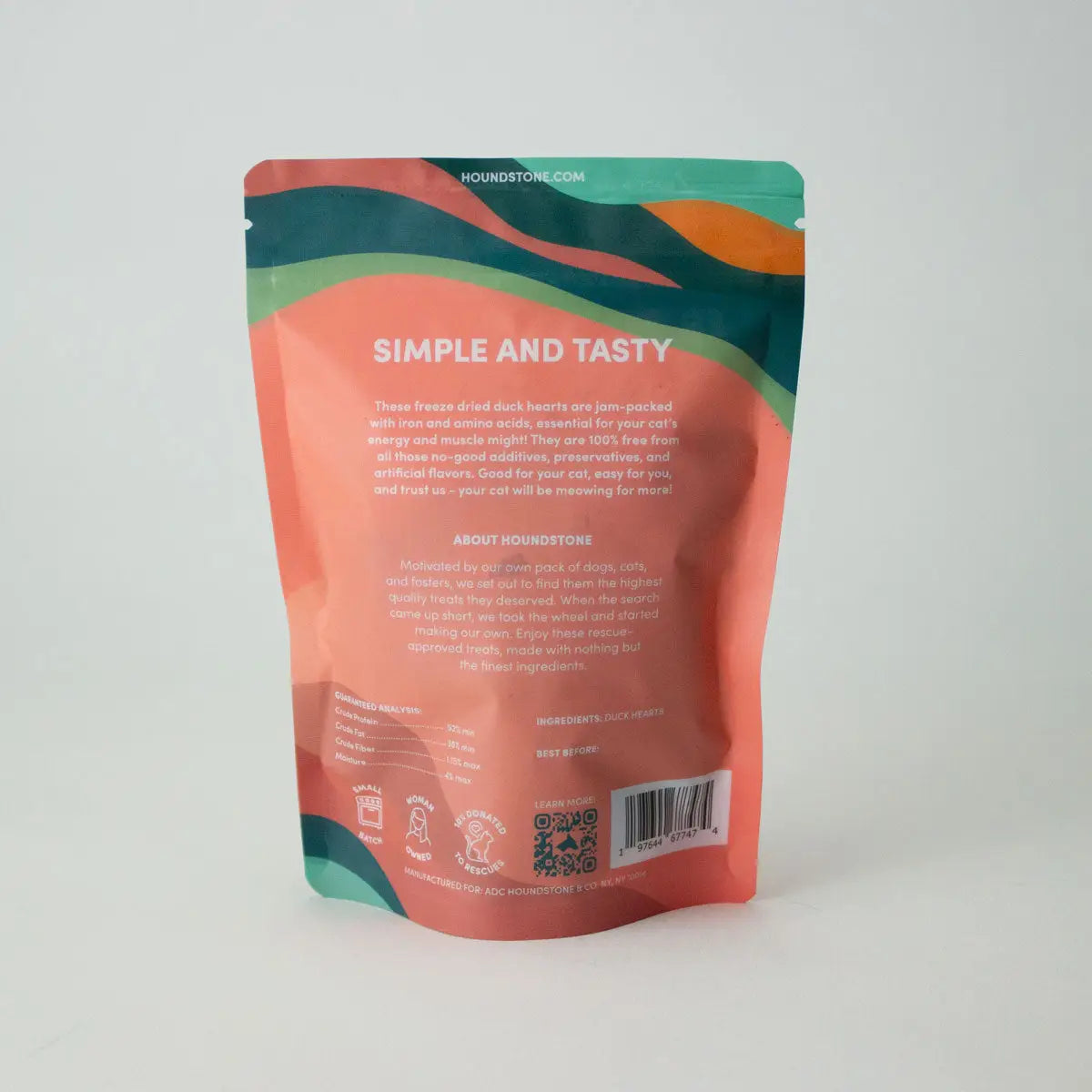 Freeze-Dried Duck Heart Treats for Cats & Dogs