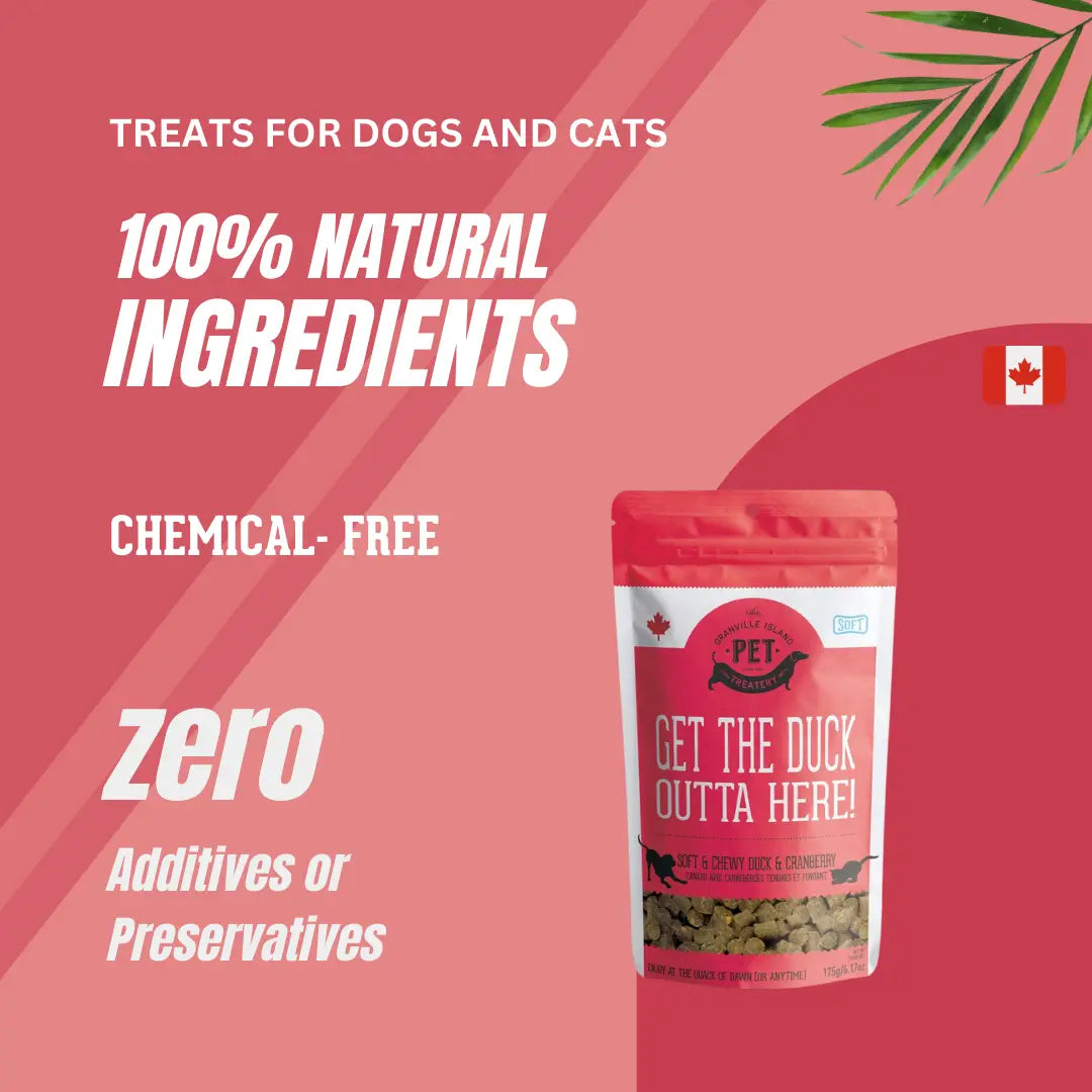 Get the Duck Outta Here! Soft Duck and Cranberry Treats for Cats and Dogs
