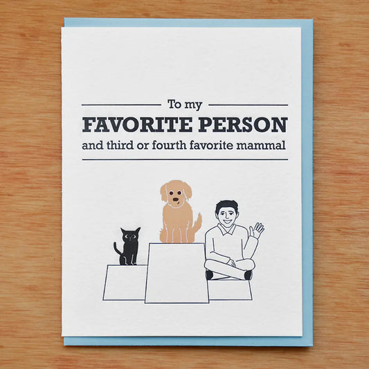 3rd Favorite Mammal Greeting Card