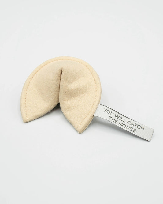 Wool Fortune Cookie Catnip Toy