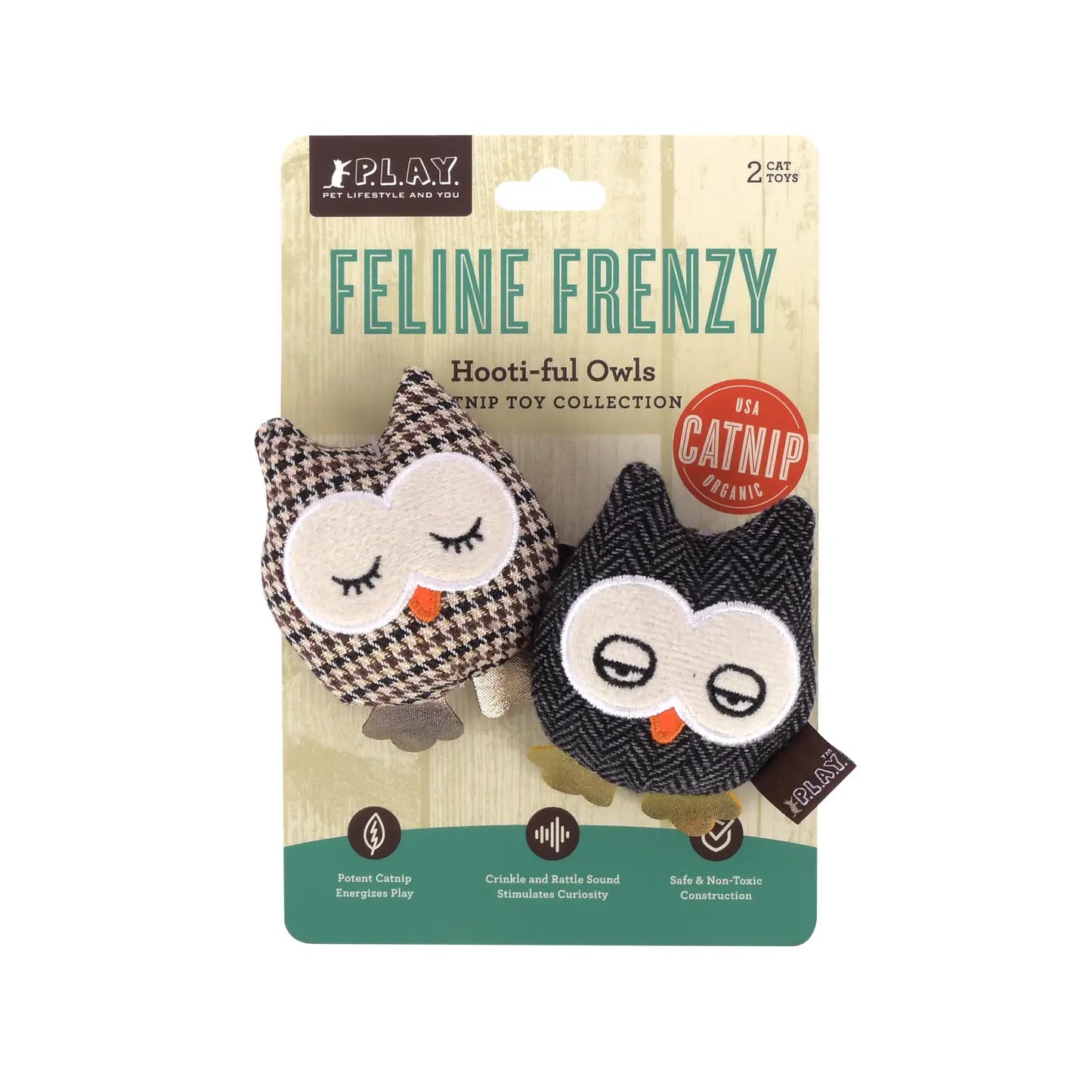 Hoot-i-ful Owls Catnip Cat Toys