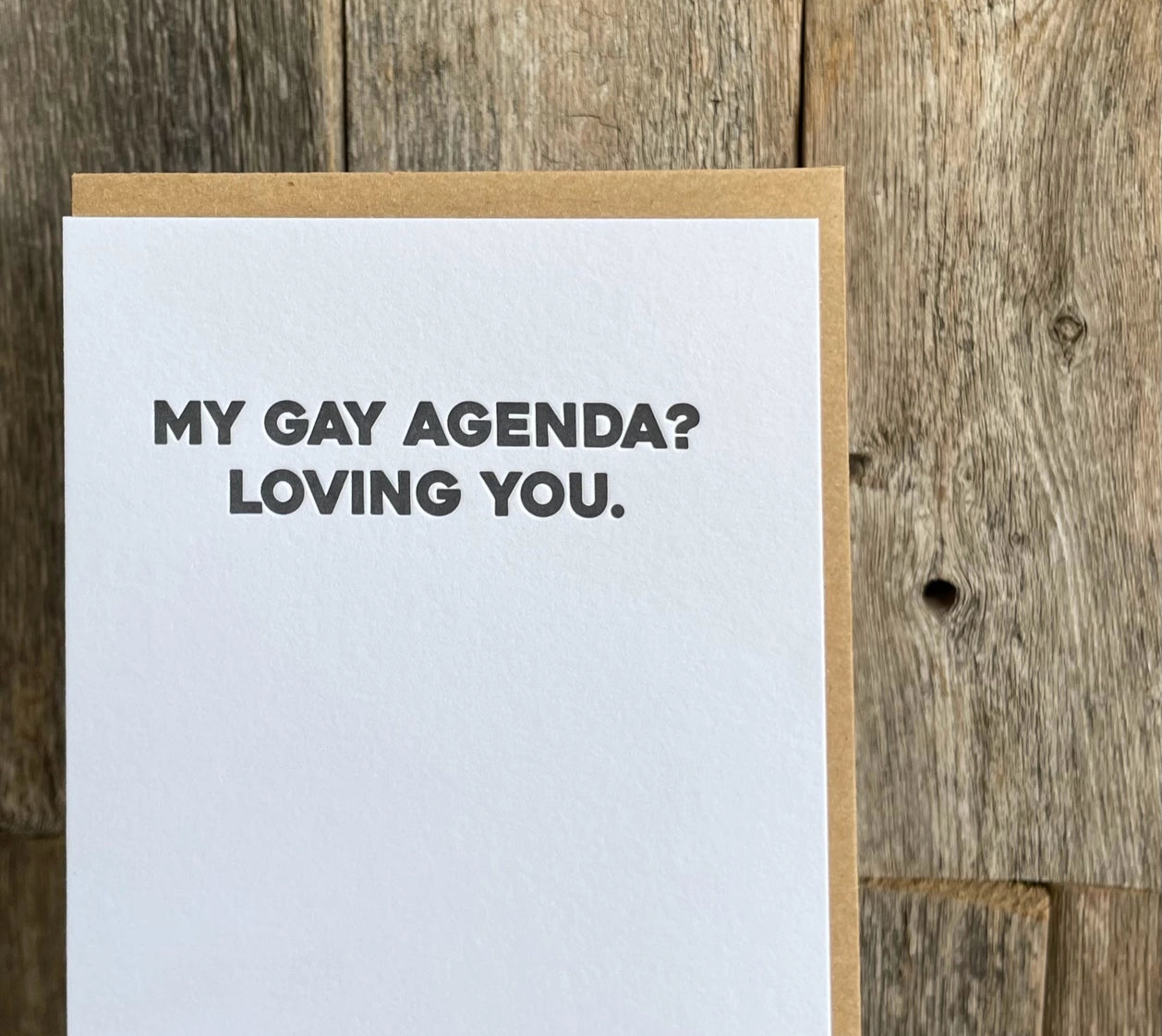 Gay Agenda Greeting Card