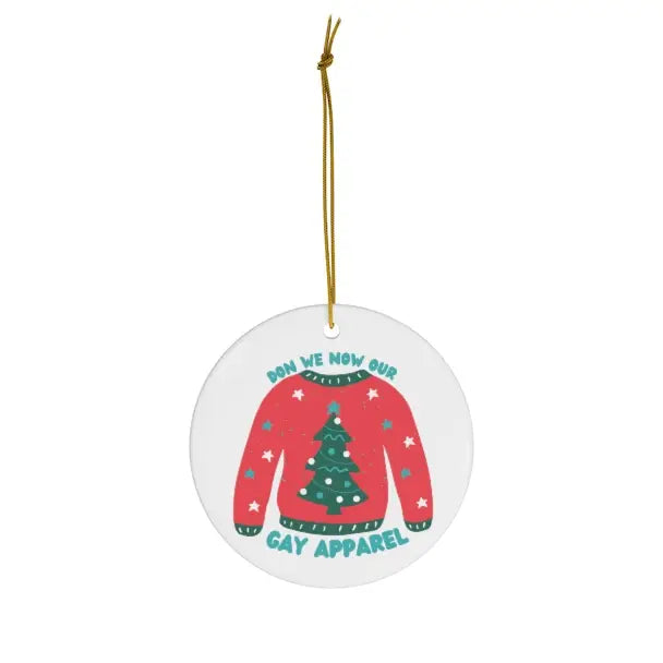 Gay Apparel Christmas Ornament