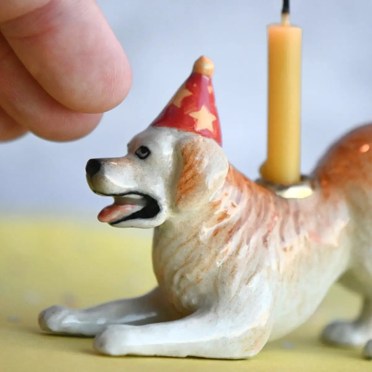 Golden Retriever Porcelain Cake Topper