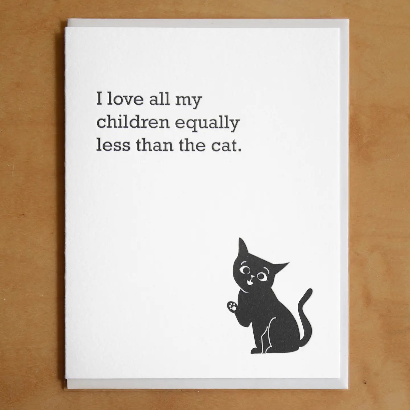 Less Than The Cat Greeting Card