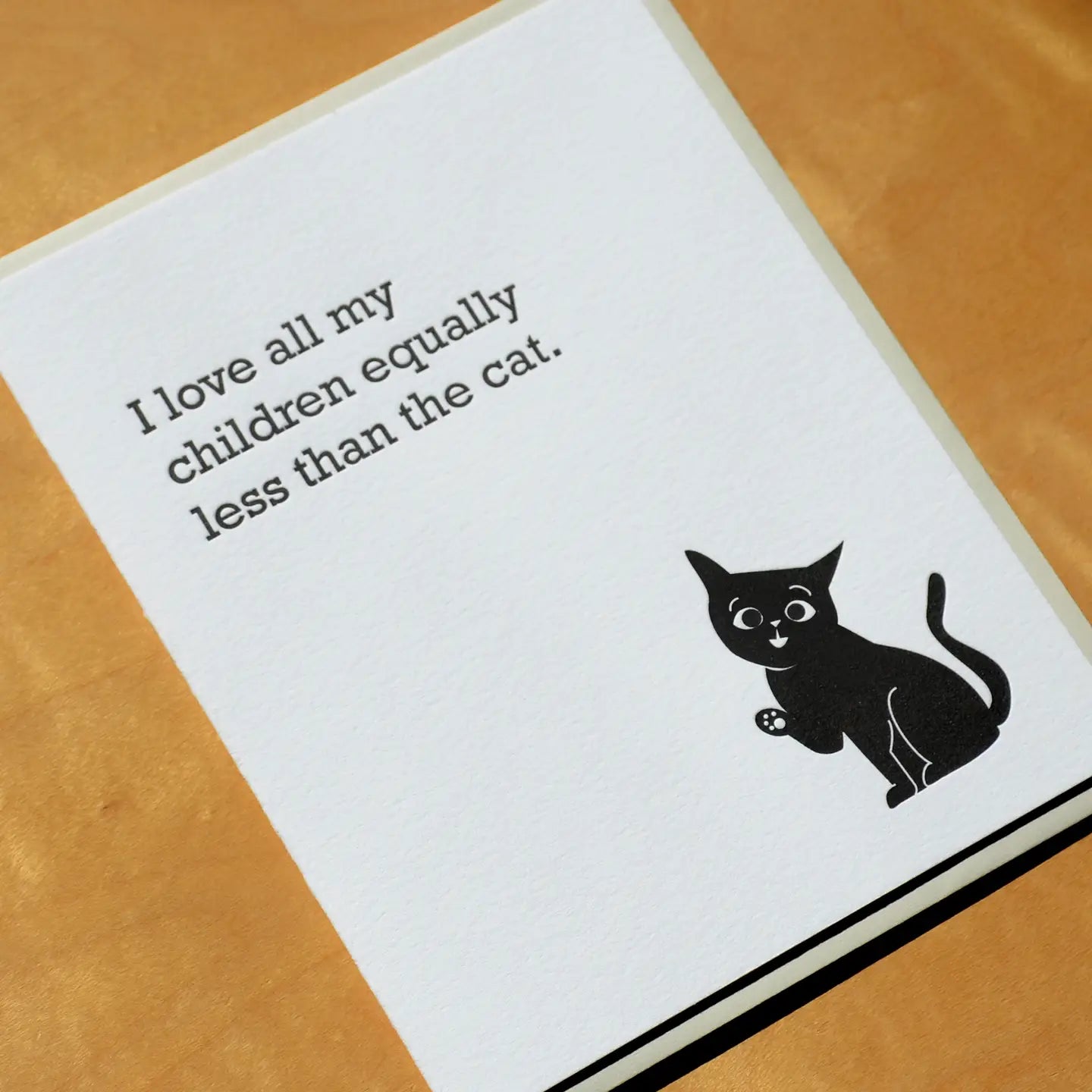 Less Than The Cat Greeting Card