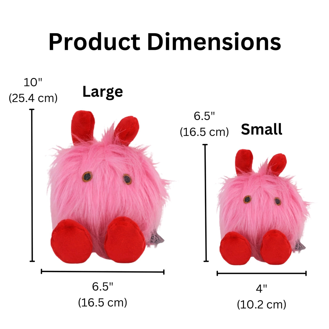 Love Bug Plush Ball Dog Toy