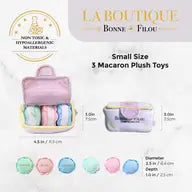 French Macaron Plush Dog Toy