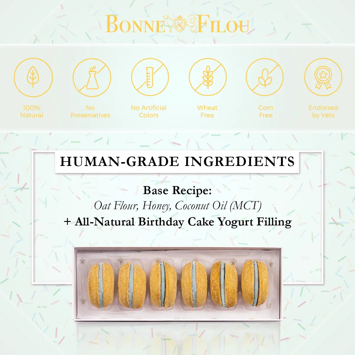 Bonne et Filou's French Macaron Treats for Dogs