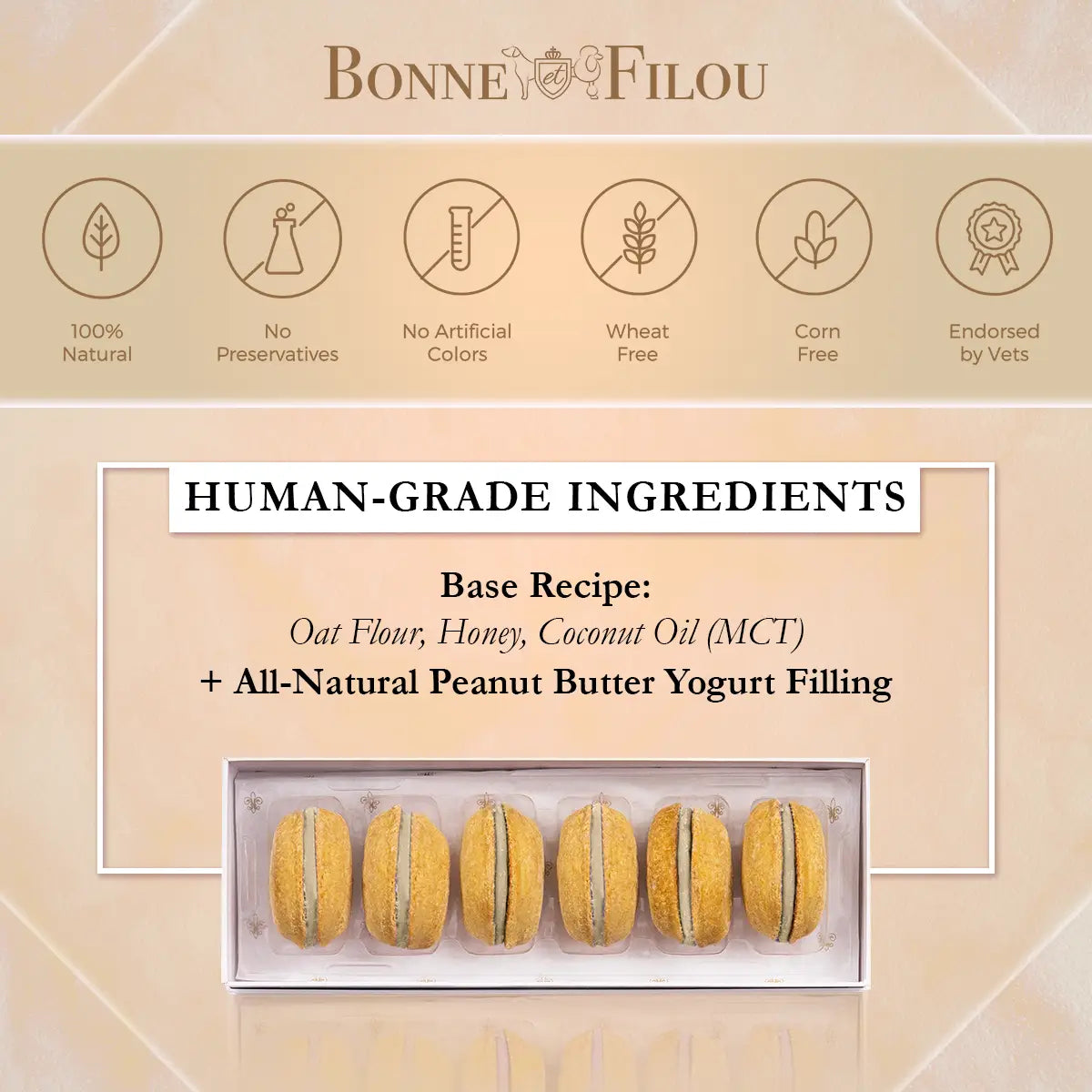 Bonne et Filou's French Macaron Treats for Dogs