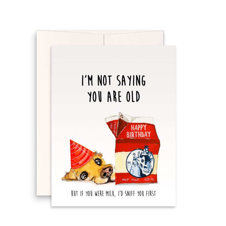 Old Milk Birthday Card