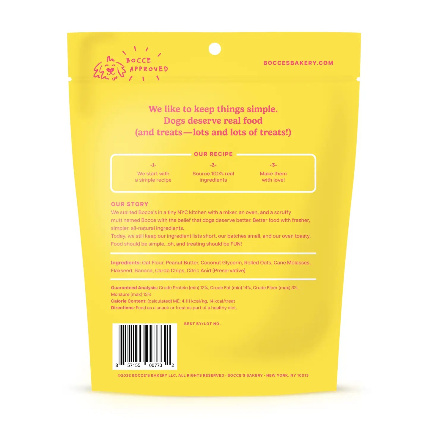 Bocce's Bakery PB Banana Chip Treats