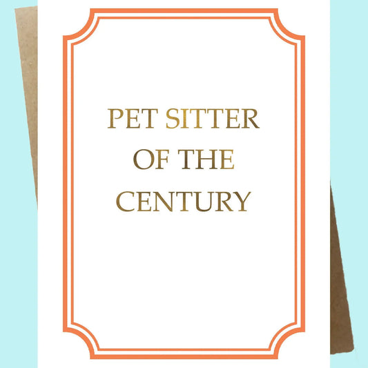 Pet Sitter Thank You Card