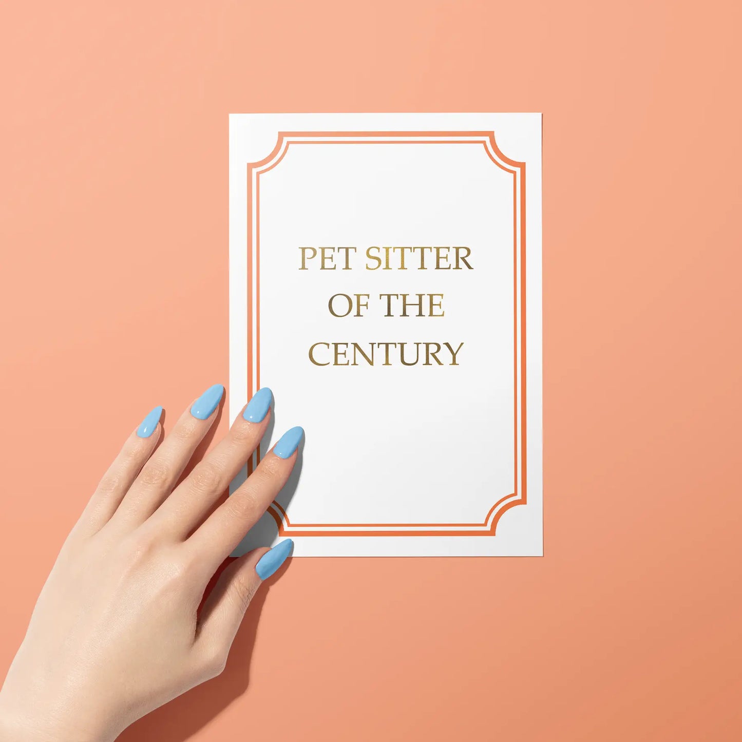 Pet Sitter Thank You Card